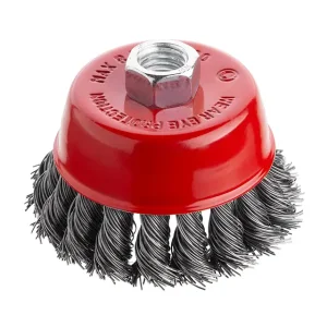 Щітка чашкова, 75 мм, M14, пучки крученого дроту, для КШМ, 12500 об/хв INTERTOOL (BT-2075) UA