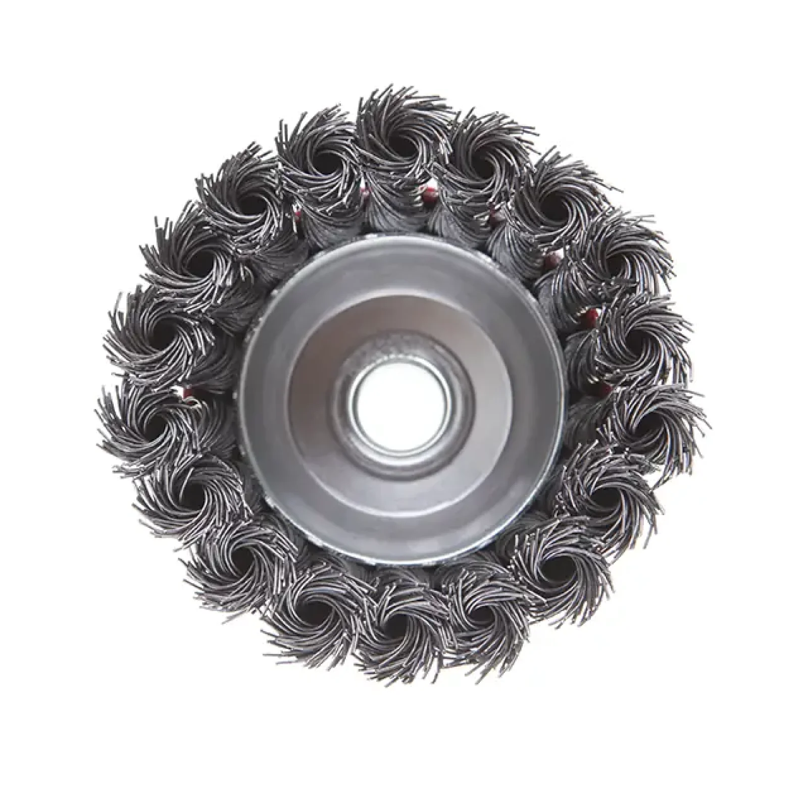 Щітка чашкова, 85 мм, M14, пучки крученого дроту, для КШМ, 8500 об/хв INTERTOOL (BT-2085) UA