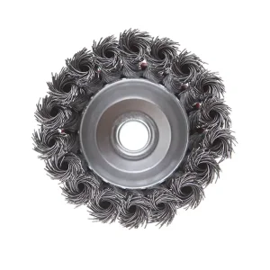 Щітка чашкова, 85 мм, M14, пучки крученого дроту, для КШМ, 8500 об/хв INTERTOOL (BT-2085) UA
