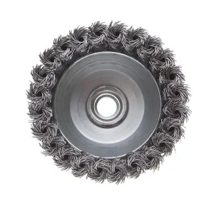 Щітка чашкова, 100 мм, M14, пучки крученого дроту, для КШМ, 8500 об/хв INTERTOOL (BT-2100) UA