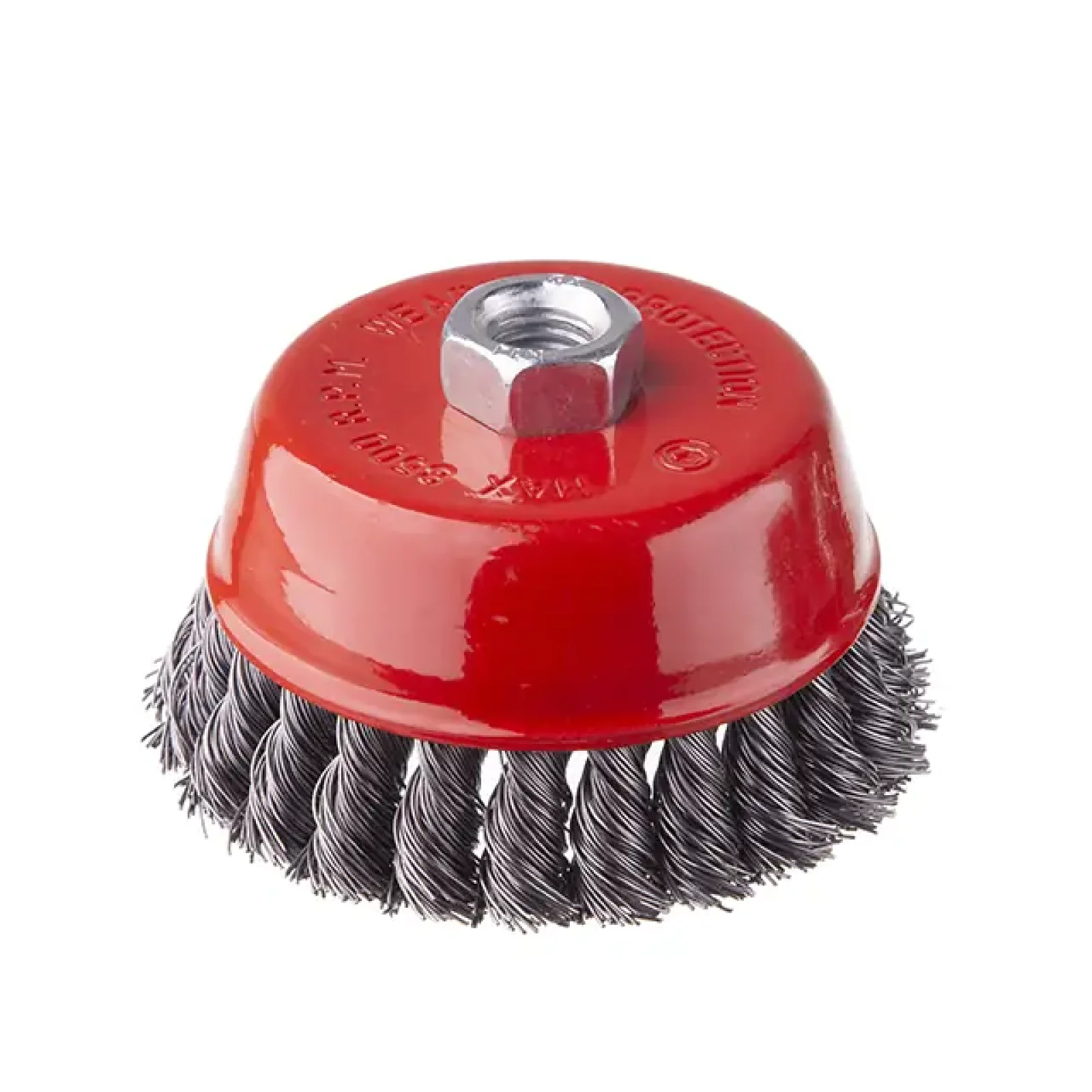 Щітка чашкова, 100 мм, M14, пучки крученого дроту, для КШМ, 8500 об/хв INTERTOOL (BT-2100) UA