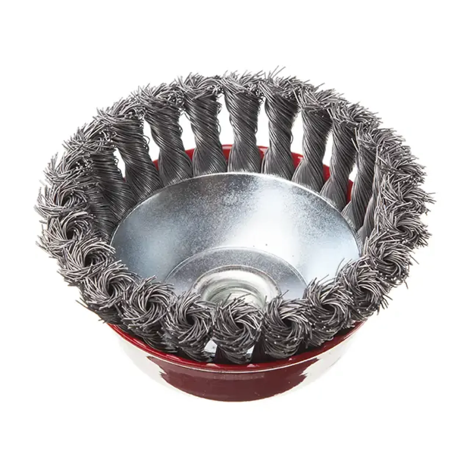 Щітка чашкова, 125 мм, M14, пучки крученого дроту, для КШМ, 6500 об/хв INTERTOOL (BT-2125) UA