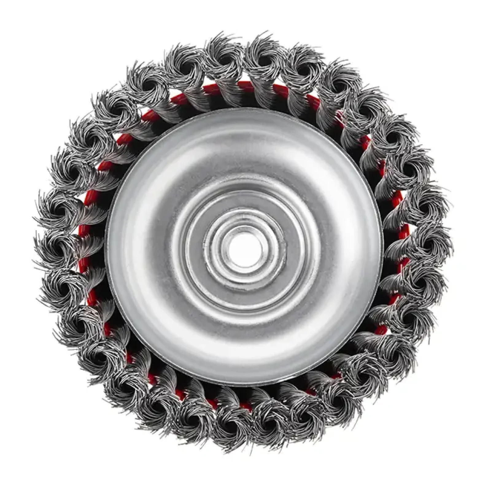 Щітка чашкова, 150 мм, M14, пучки крученого дроту, для КШМ, 4500 об/хв INTERTOOL (BT-2150) UA