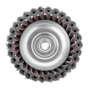 Щітка чашкова, 150 мм, M14, пучки крученого дроту, для КШМ, 4500 об/хв INTERTOOL (BT-2150) UA