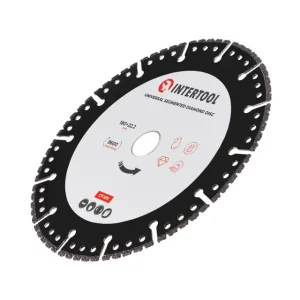 Диск універсальний сегментний алмазний, 180 мм, 16-18%, 8600 об/хв INTERTOOL (CT-1011) UA