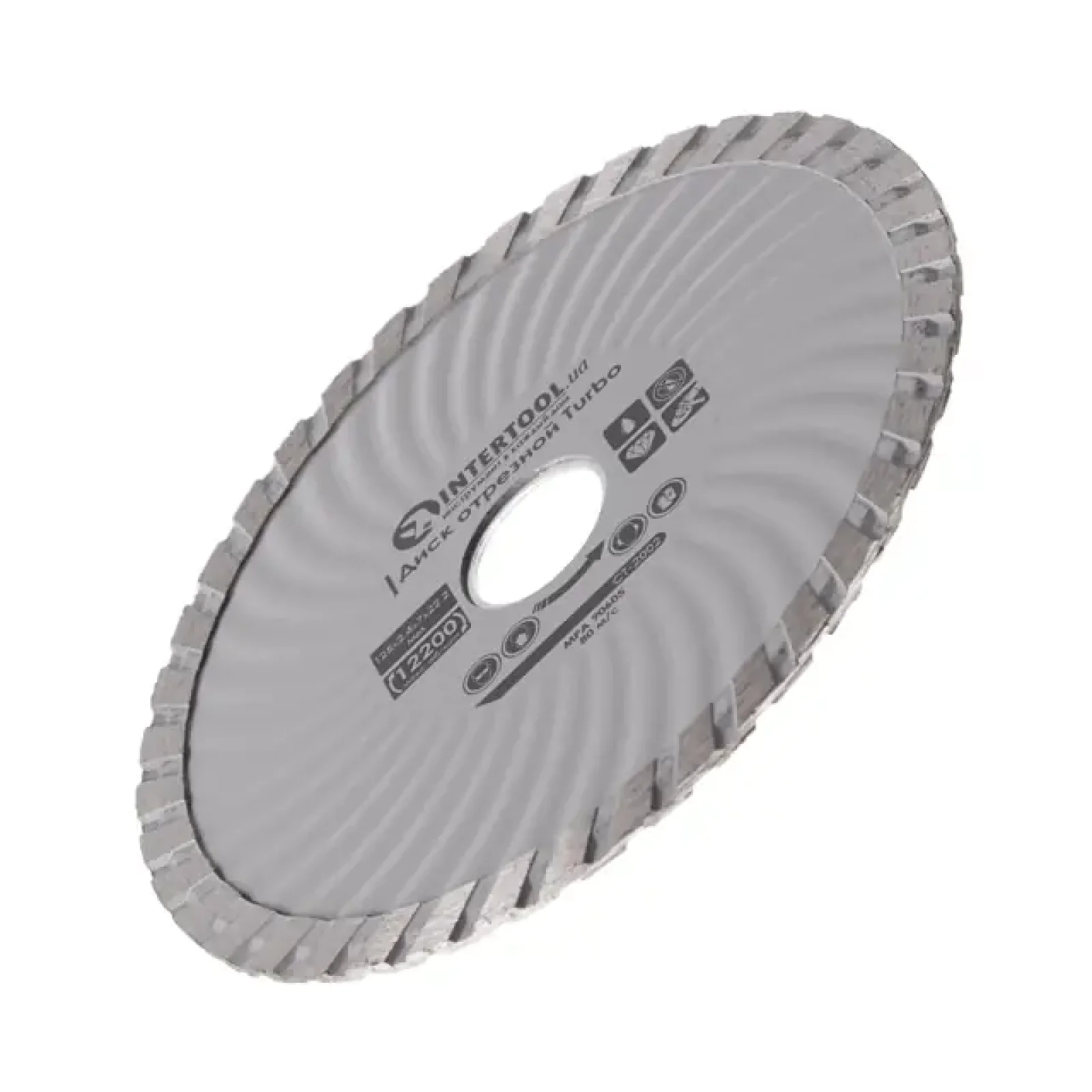 Диск відрізний алмазний Turbo, 125 мм, 16-18%, 12200 об/хв INTERTOOL (CT-2002) UA