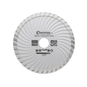 Диск відрізний алмазний Turbo, 125 мм, 16-18%, 12200 об/хв INTERTOOL (CT-2002) UA