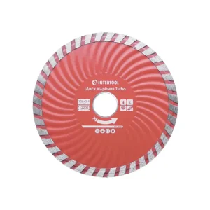 Диск відрізний алмазний Turbo, 125 мм, 22-24%, 12200 об/хв INTERTOOL (CT-2007) UA