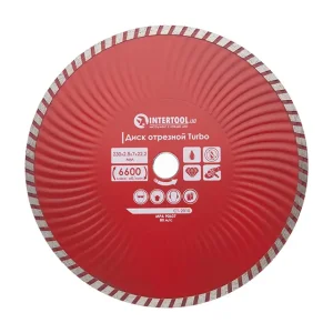 Диск відрізний алмазний Turbo, 230 мм, 22-24%, 6600 об/хв INTERTOOL (CT-2010) UA