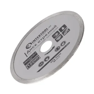 Диск відрізний алмазний, з суцільною кромкою, 125 мм, 16-18%, 12200 об/хв INTERTOOL (CT-3002) UA