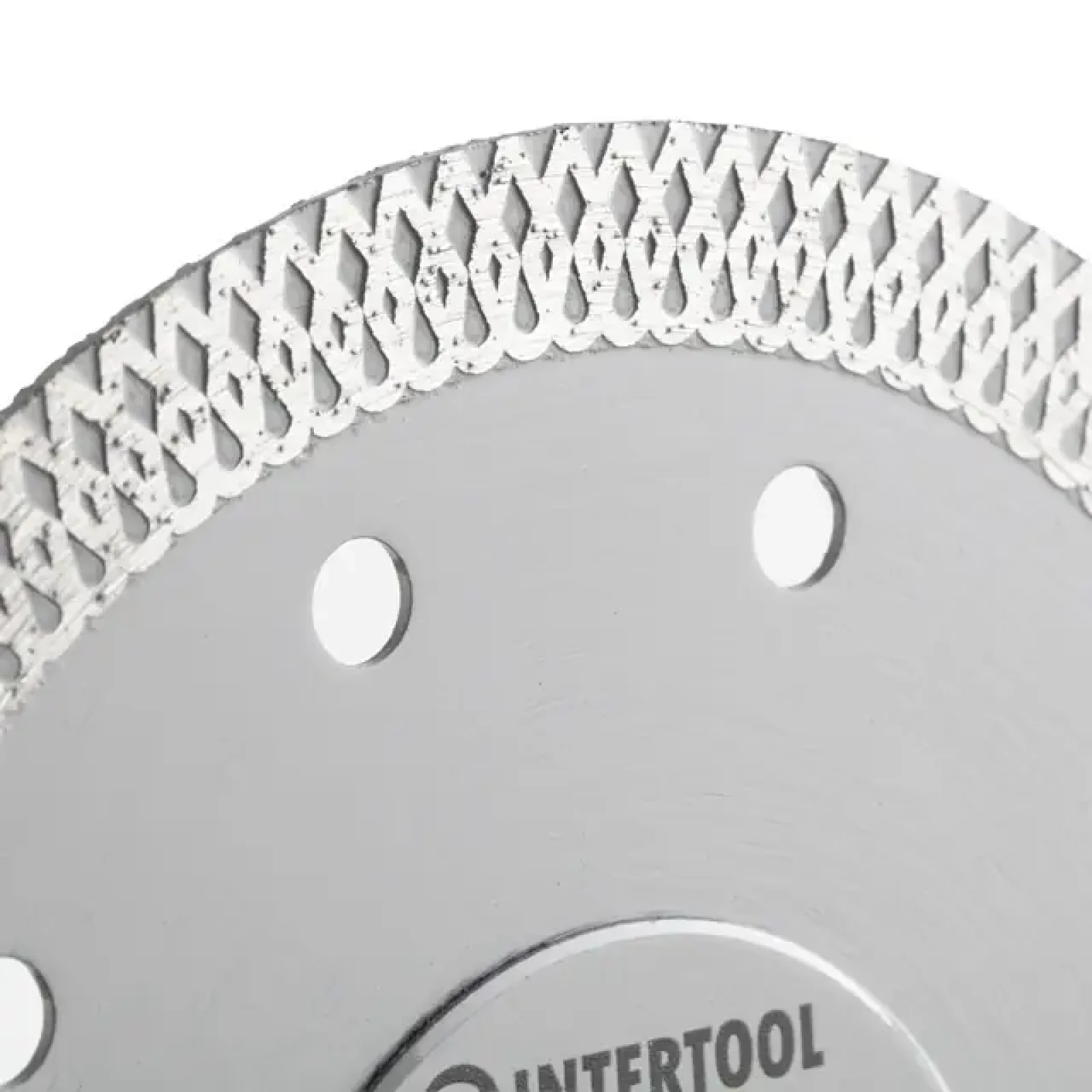 Диск відрізний алмазний, з суцільною кромкою, по керамограніту, 125 мм, 36%, 12200 об/хв INTERTOOL (CT-3102) UA