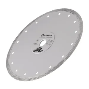 Диск відрізний алмазний, з суцільною кромкою, по керамограніту, 230 мм, 36%, 6600 об/хв INTERTOOL (CT-3105) UA