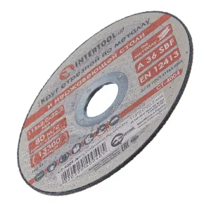 Диск відрізний по металу, 115×2,0×22,2 мм, 13300 об/хв INTERTOOL (CT-4004) UA