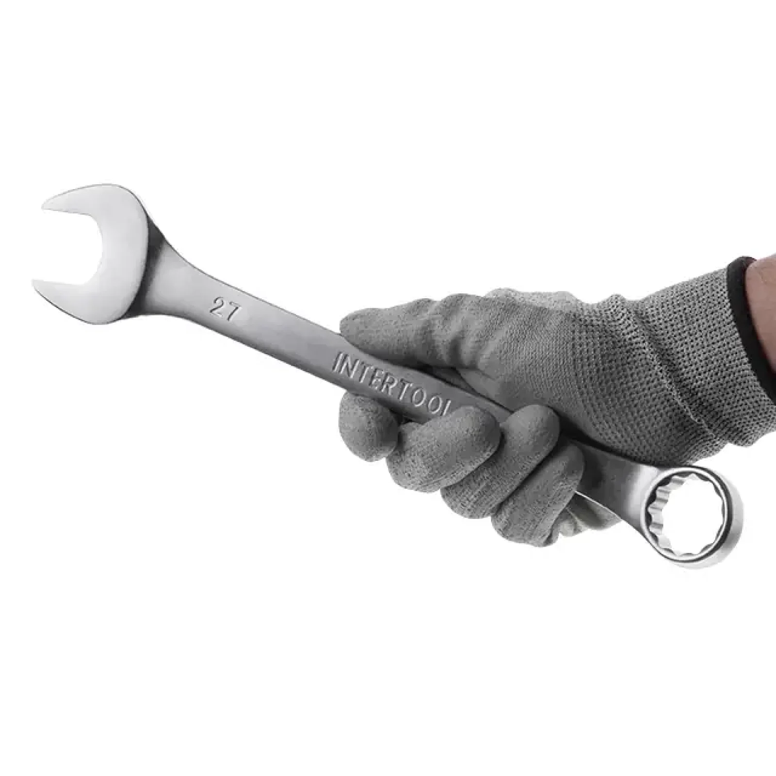 Ключ комбінований 27мм Cr-V INTERTOOL (HT-1227) UA