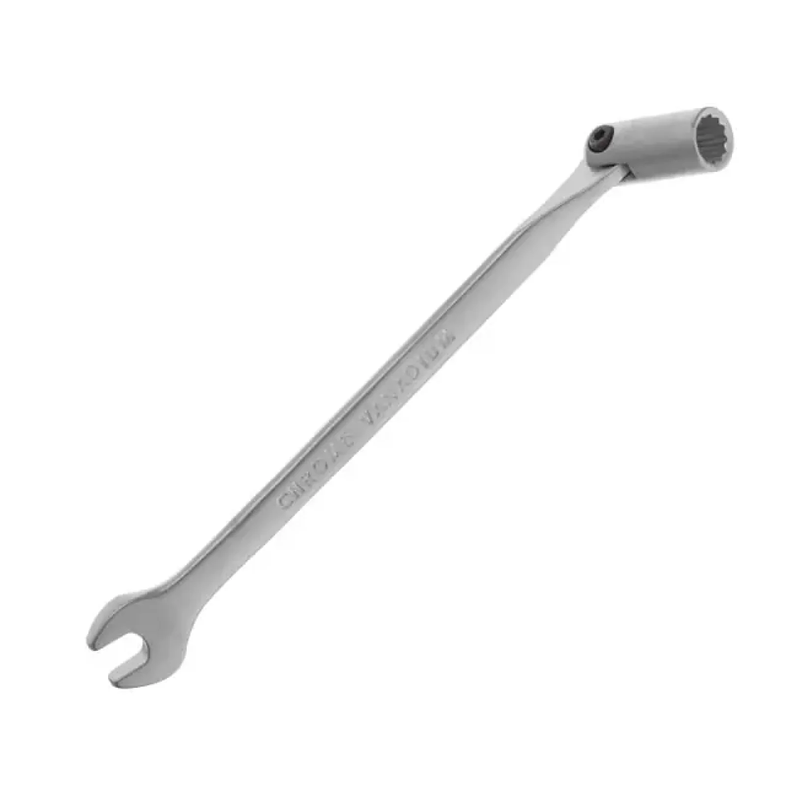 Ключ рожково-накидний, шарнірний, 8 мм, Cr-V, покриття: сатин-хром INTERTOOL (XT-1408) UA