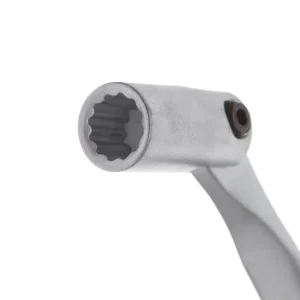 Ключ рожково-накидний, шарнірний, 9 мм, Cr-V, покриття: сатин-хром INTERTOOL (XT-1409) UA