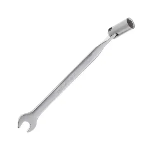 Ключ рожково-накидний, шарнірний, 9 мм, Cr-V, покриття: сатин-хром INTERTOOL (XT-1409) UA