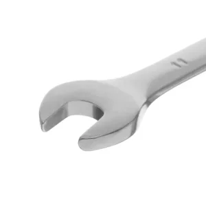 Ключ рожково-накидний, шарнірний, 11 мм, Cr-V, покриття: сатин-хром INTERTOOL (XT-1411) UA