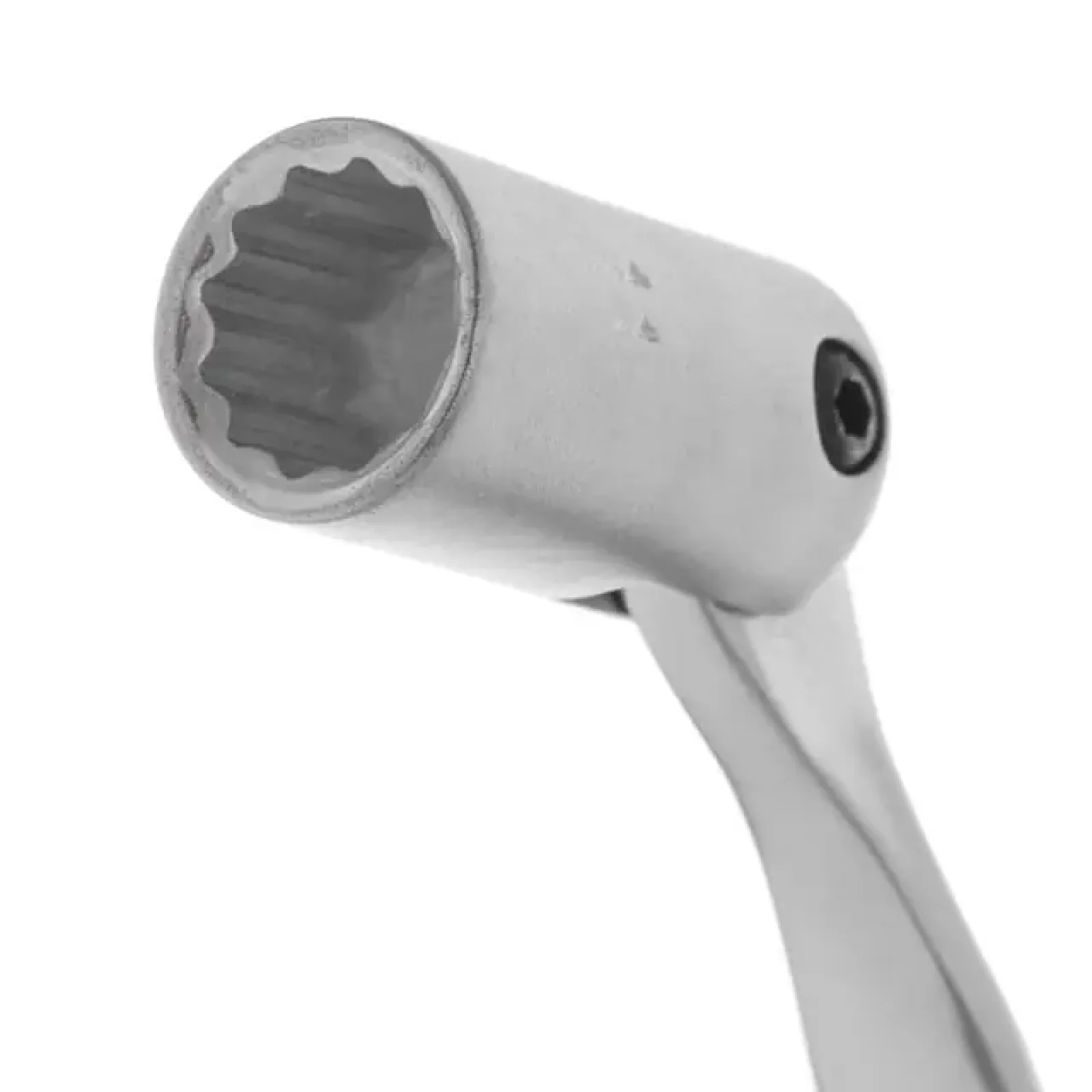 Ключ рожково-накидний, шарнірний, 11 мм, Cr-V, покриття: сатин-хром INTERTOOL (XT-1411) UA