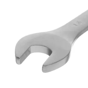 Ключ рожково-накидний, шарнірний, 16 мм,, Cr-V, покриття: сатин-хром INTERTOOL (XT-1416) UA