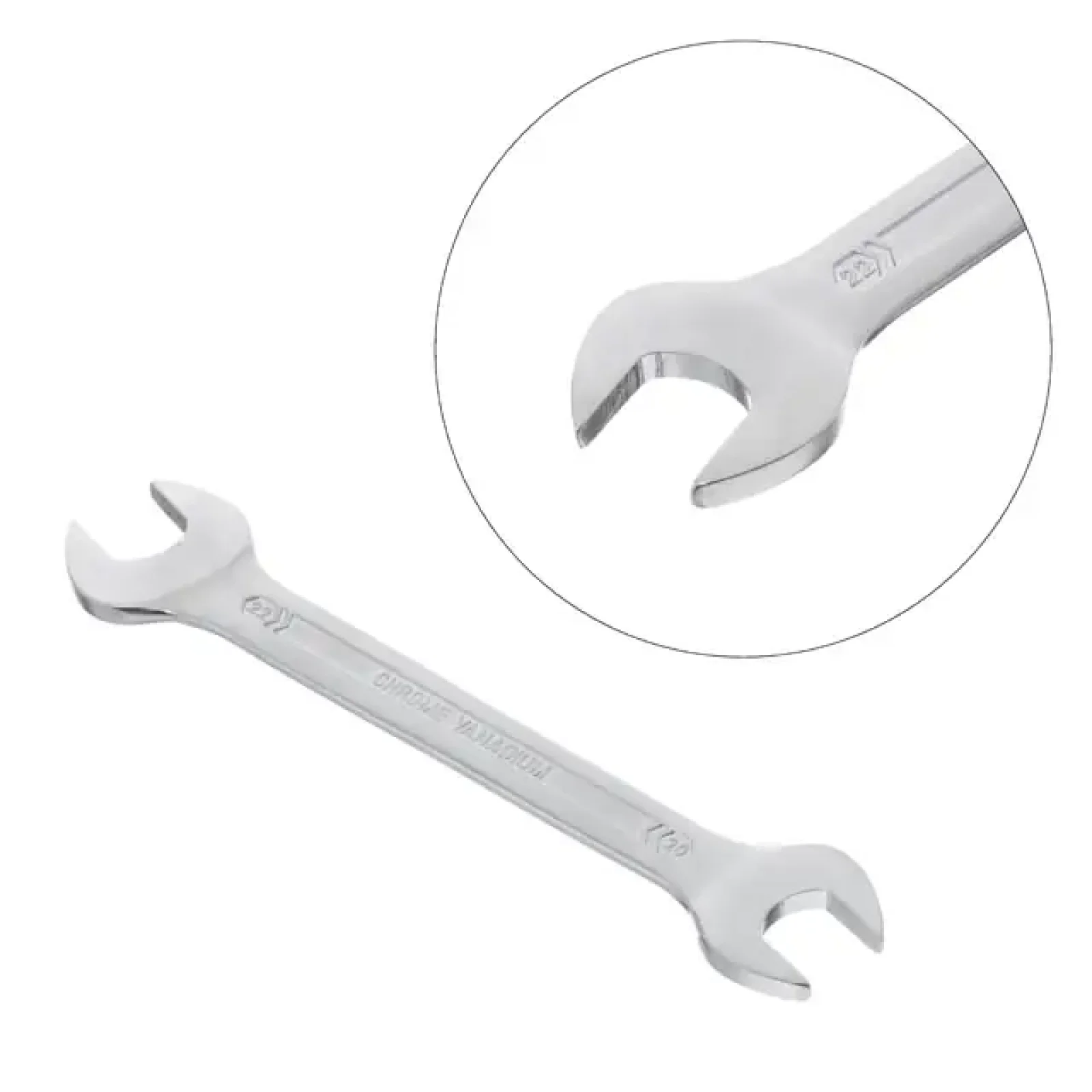 Ключ ріжковий, 20-22 мм, Cr-V, покриття: сатин-хром, DIN3110, STORM INTERTOOL (XT-1120) UA