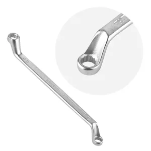 Ключ накидний, 8-9 мм, Cr-V, покриття: сатин-хром, DIN838, STORM INTERTOOL (XT-1208) UA