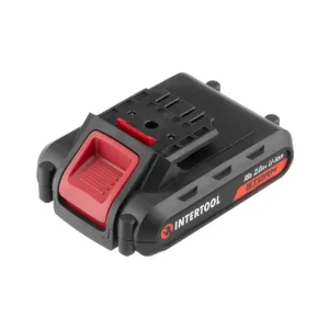 Дриль-шурупокрут акумуляторний, Li-Ion, 18 В, 25 Nm, 0-400/0-1500 об/хв, 1,3 Аг INTERTOOL (WT-0313) UA