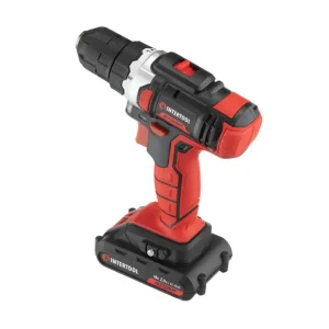 Дриль-шурупокрут акумуляторний, Li-Ion, 18 В, 25 Nm, 0-400/0-1500 об/хв, 1,3 Аг INTERTOOL (WT-0313) UA