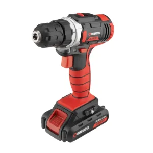 Дриль-шурупокрут акумуляторний, Li-Ion, 18 В, 25 Nm, 0-400/0-1500 об/хв, 1,3 Аг INTERTOOL (WT-0313) UA