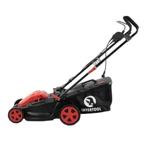 Газонокосарка електрична 1,8 кВт, 230 В~50 Гц, 3200 об/хв, ширина захвату 400 мм, висота зрізу 25-75 мм, контейнер 40 л, STORM INTERTOOL (WT-2265) UA