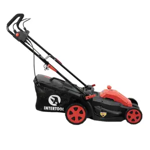 Газонокосарка електрична 1,8 кВт, 230 В~50 Гц, 3200 об/хв, ширина захвату 400 мм, висота зрізу 25-75 мм, контейнер 40 л, STORM INTERTOOL (WT-2265) UA