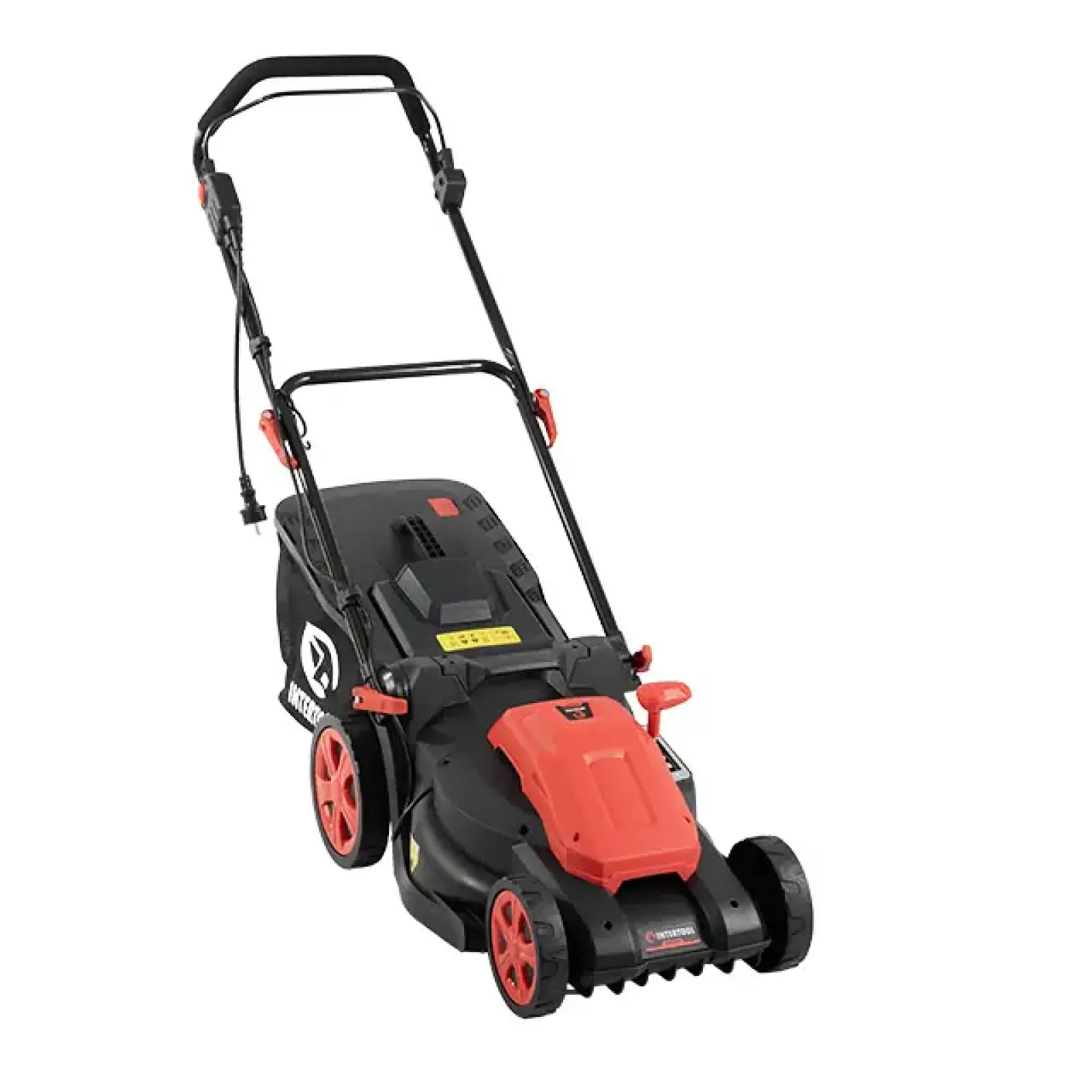 Газонокосарка електрична 1,8 кВт, 230 В~50 Гц, 3200 об/хв, ширина захвату 400 мм, висота зрізу 25-75 мм, контейнер 40 л, STORM INTERTOOL (WT-2265) UA