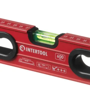 Рівень з поворотною капсулою 600мм. 3 капсули INTERTOOL (MT-1266) UA