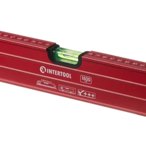 Рівень з поворотною капсулою 1500мм. 3 капсули INTERTOOL (MT-1275) UA