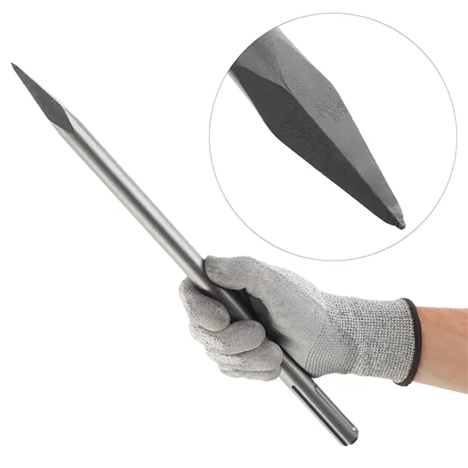 Зубило пікоподібне, SDS-Max, 400×18 мм INTERTOOL (SD-0445) UA