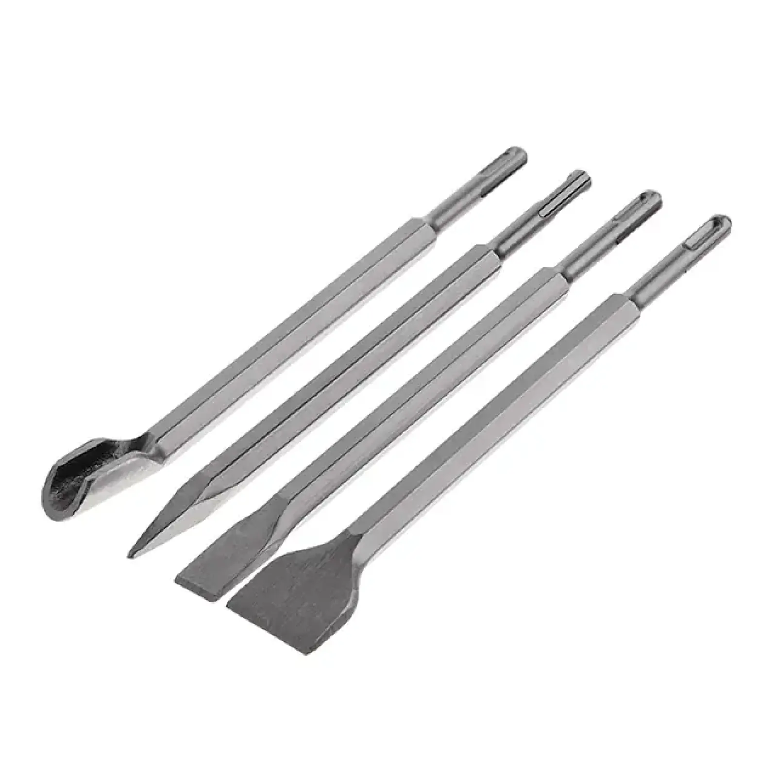 Набір зубил для перфоратора 4 шт., SDS-Plus INTERTOOL (SD-0410) UA