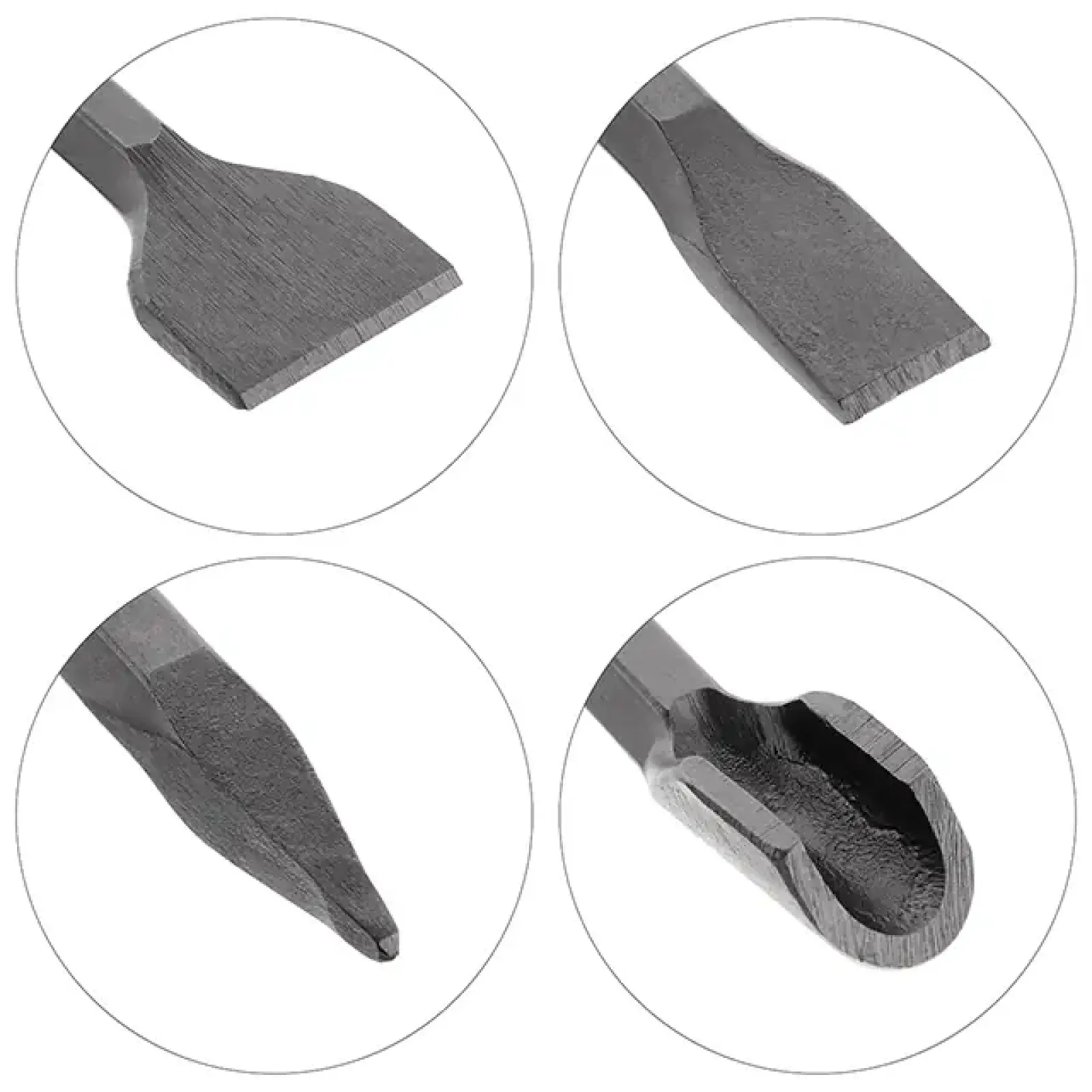 Набір зубил для перфоратора 4 шт., SDS-Plus INTERTOOL (SD-0410) UA