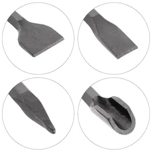 Набір зубил для перфоратора 4 шт., SDS-Plus INTERTOOL (SD-0410) UA