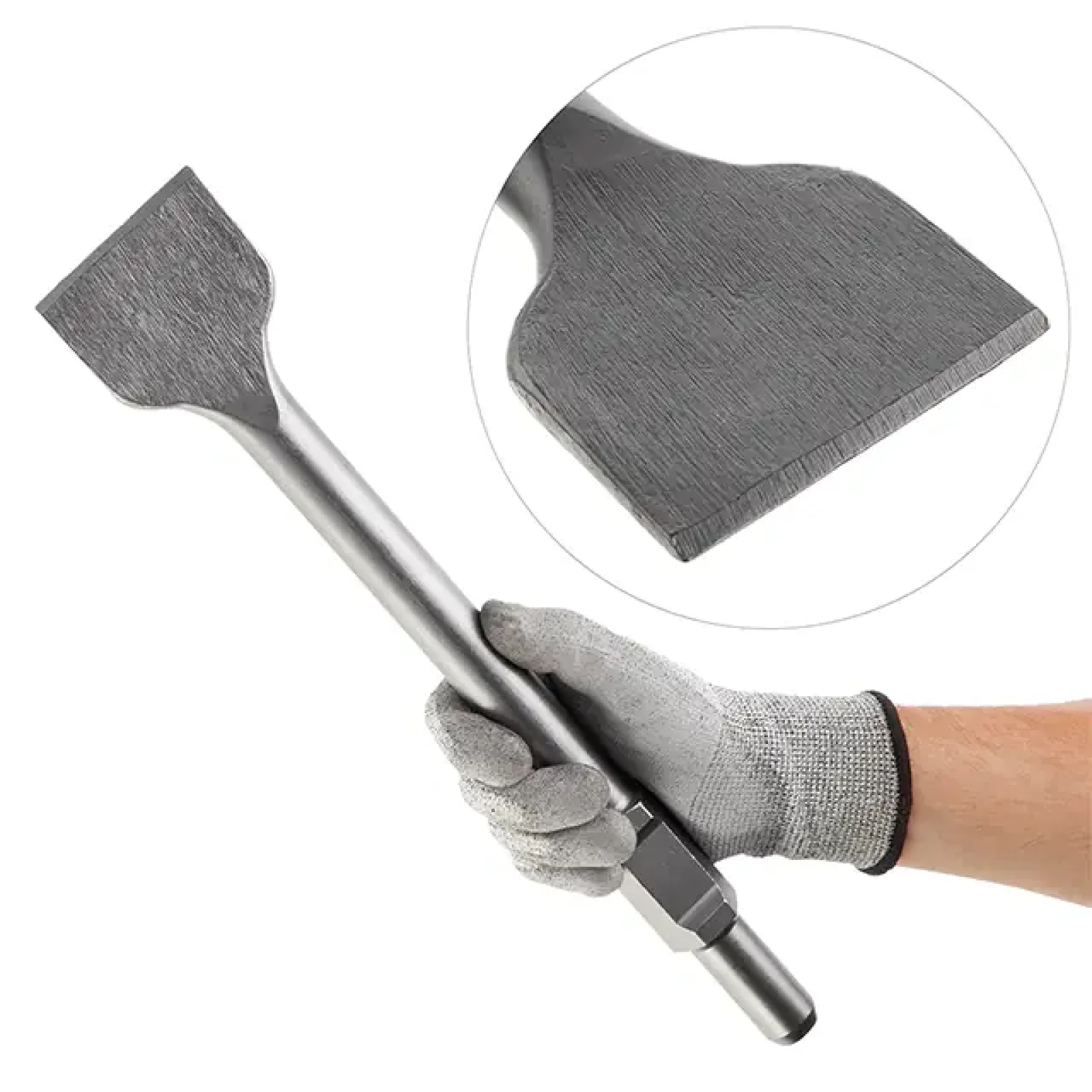 Зубило плоске, HEX, 75 мм, 410×30 мм INTERTOOL (SD-0463) UA