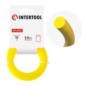 Лiска для тримера "коло", 2.0 мм x 15 м INTERTOOL (DT-2302) UA