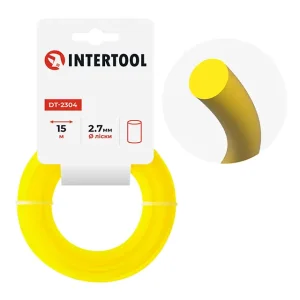 Лiска для тримера "коло", 2.7 мм x 15 м INTERTOOL (DT-2304) UA