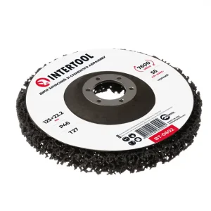 Диск зачисний зі спіненого абразиву, чорний, 125×22,2×13 мм, P46, T27, 7600 об/хв INTERTOOL (BT-0602) UA