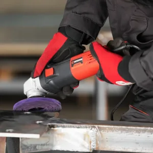 Диск зачисний зі спіненого абразиву, фіолетовий, 125×22,2×13 мм, P46, T27, 7600 об/хв INTERTOOL (BT-0603) UA