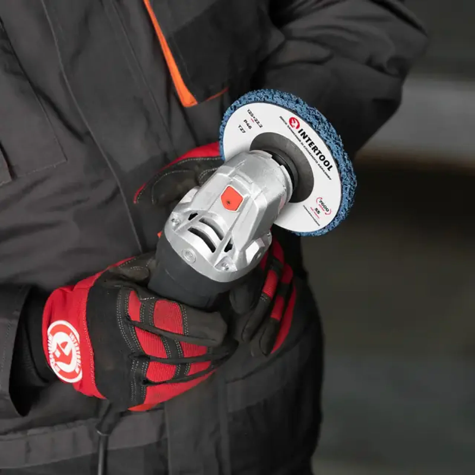 Диск зачисний із спіненого абразиву, блакитний, 125×22,2×13 мм, P46, T27, 7600 об/хв INTERTOOL (BT-0604) UA