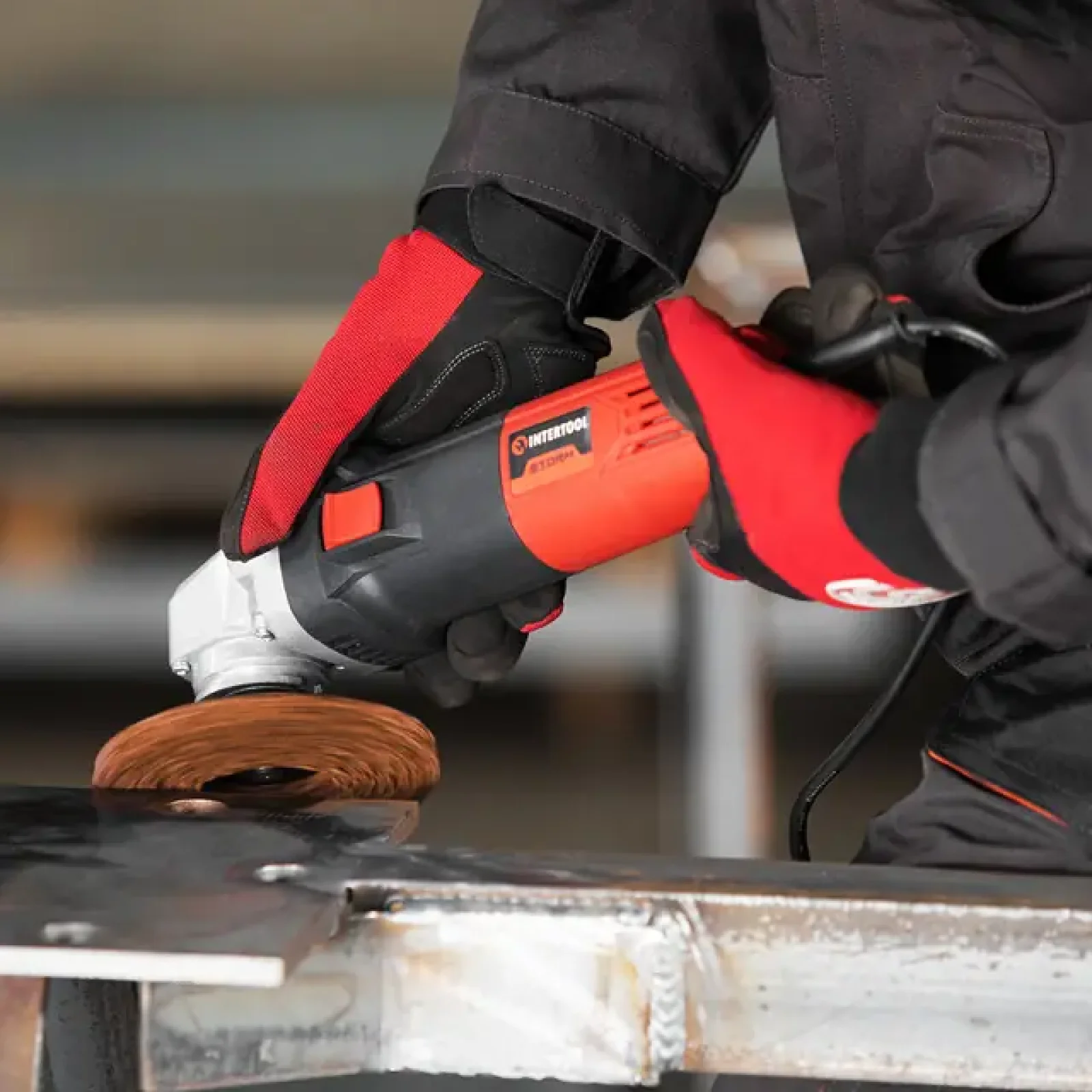 Диск зачисний із спіненого абразиву, оранжевий, 125×22,2×13 мм, P46, T27, 7600 об/хв INTERTOOL (BT-0605) UA