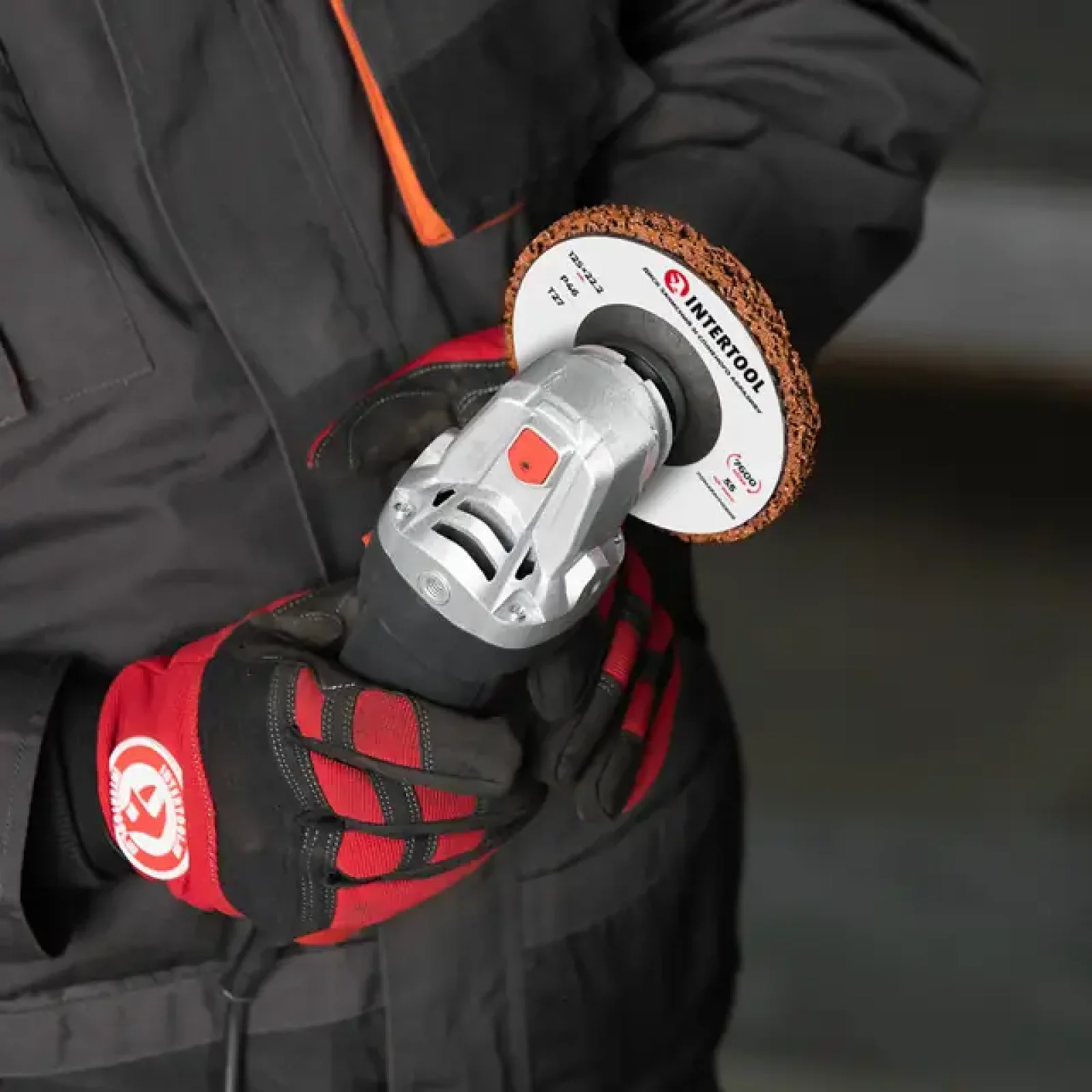 Диск зачисний із спіненого абразиву, оранжевий, 125×22,2×13 мм, P46, T27, 7600 об/хв INTERTOOL (BT-0605) UA