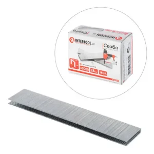 Скоба для степлера PT-1612 28×5,7(5,8) мм, 18GA, 1,25×1,0 мм, 5000 од/упак INTERTOOL (PT-8328) UA