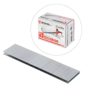 Скоба для степлера PT-1612 32×5,7(5,8) мм, 18GA, 1,25×1,0 мм, 5000 од/упак INTERTOOL (PT-8332) UA