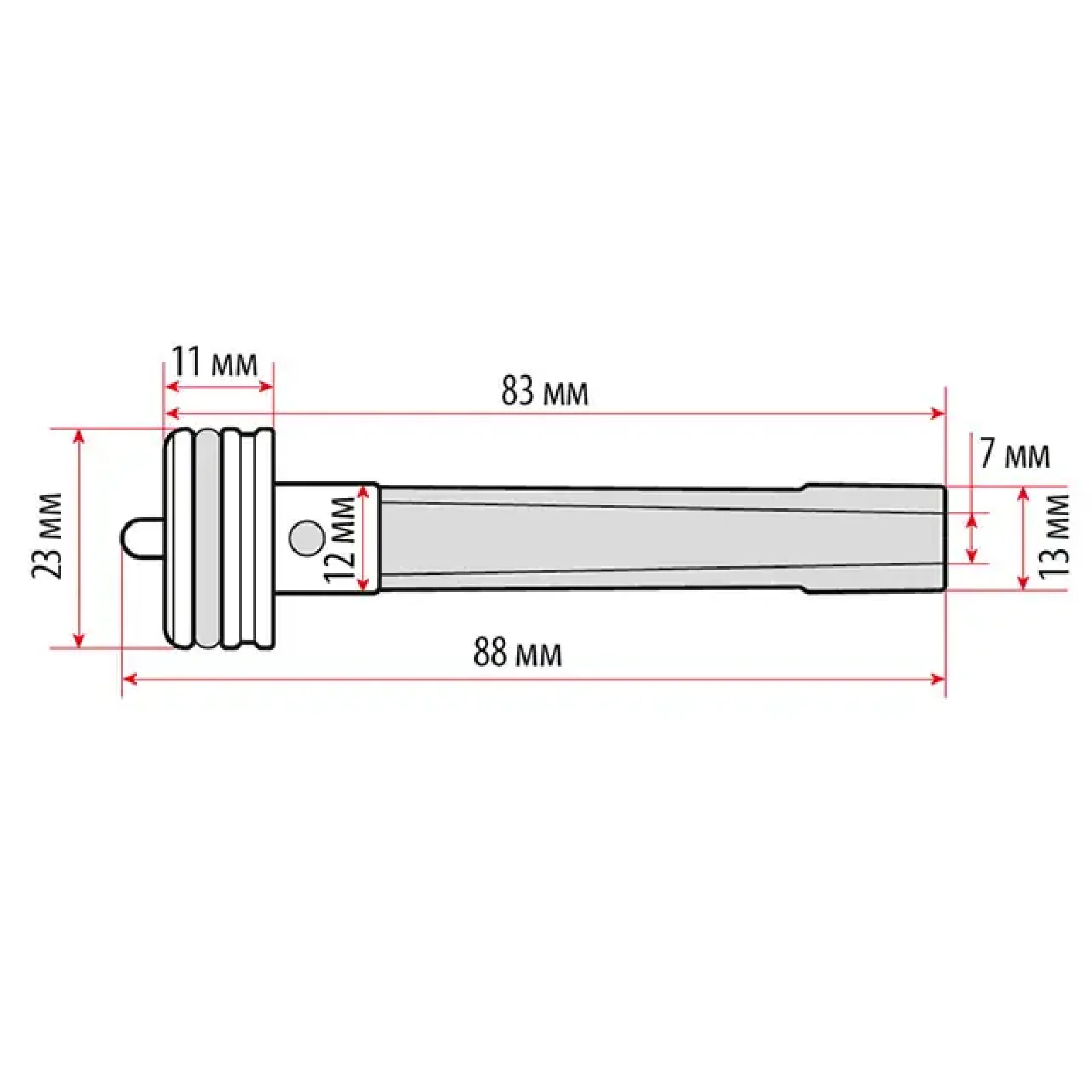 Бойок до пневмостеплера під скобу 12,8×16 мм INTERTOOL (PT-8101) UA