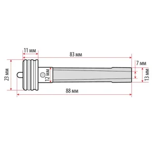 Бойок до пневмостеплера під скобу 12,8×16 мм INTERTOOL (PT-8101) UA
